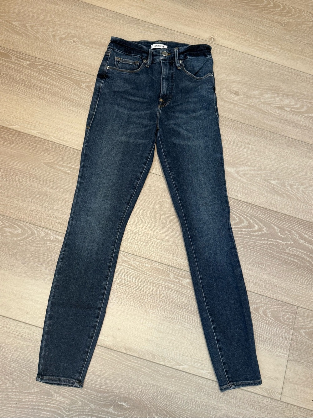 Good American Women's Dark Blue High-Rise Skinny Jeans